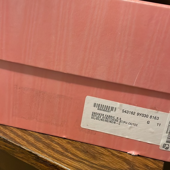 authentic GUCCI technical canvas calfskin reflective men’s flashtrek sneakers - Picture 9 of 9